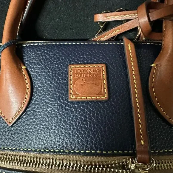 New Dooney and Bourke Pebble Grain Large Domed Satchel